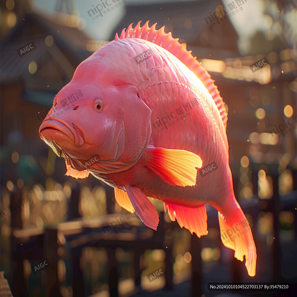 三維紅鯉魚(yú)