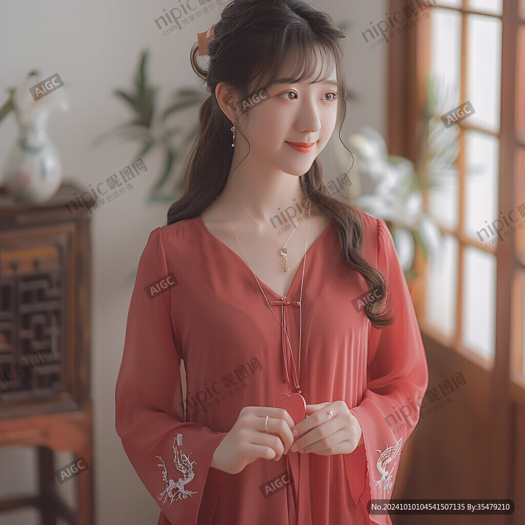 中國(guó)風(fēng)紅衣