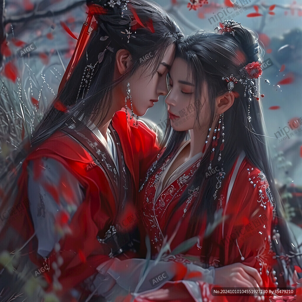 紅衣男女q版