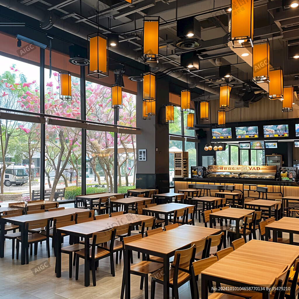 快餐店環(huán)境快餐店內(nèi)景