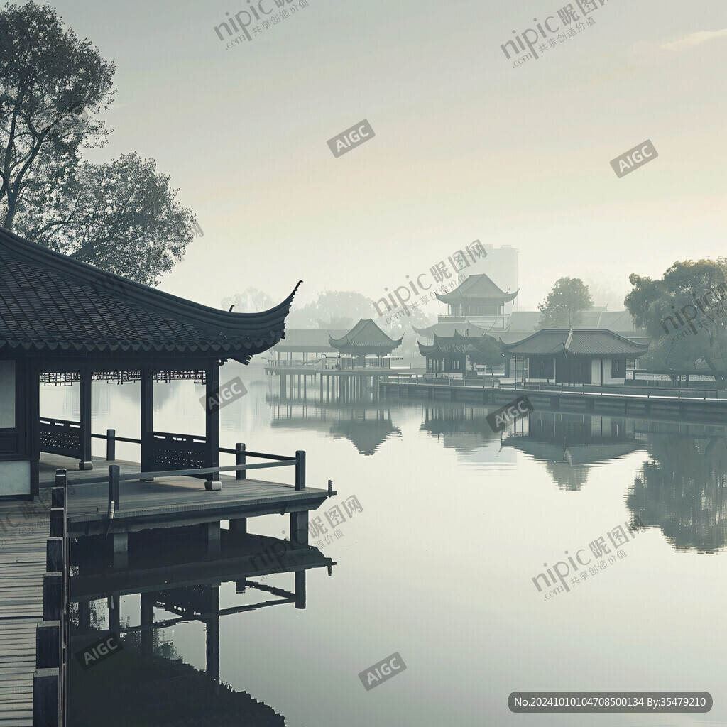 木亭子水墨江南