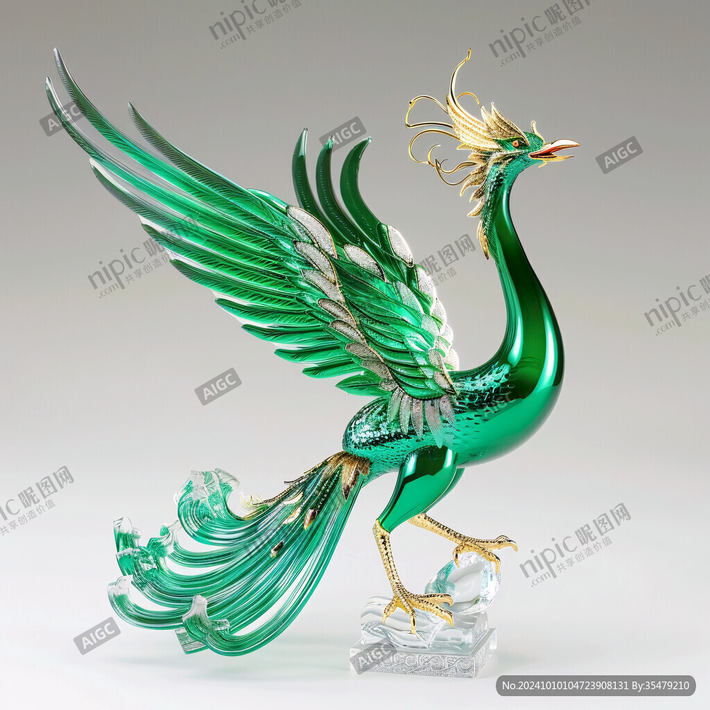 綠孔雀模型