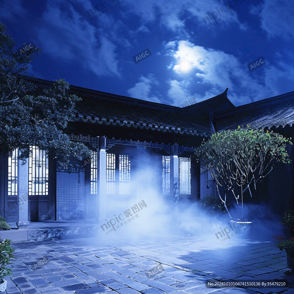 中式園林霧森
