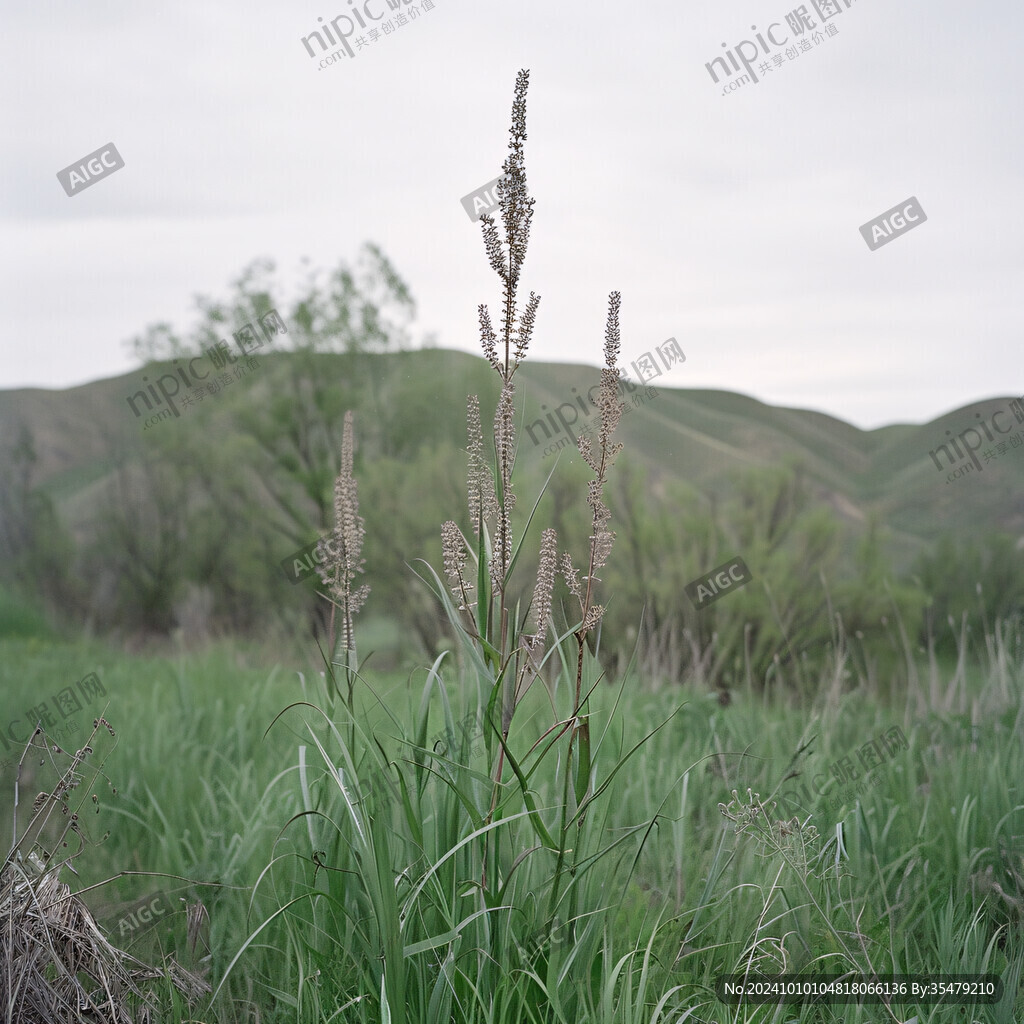 荒草叢狗尾草