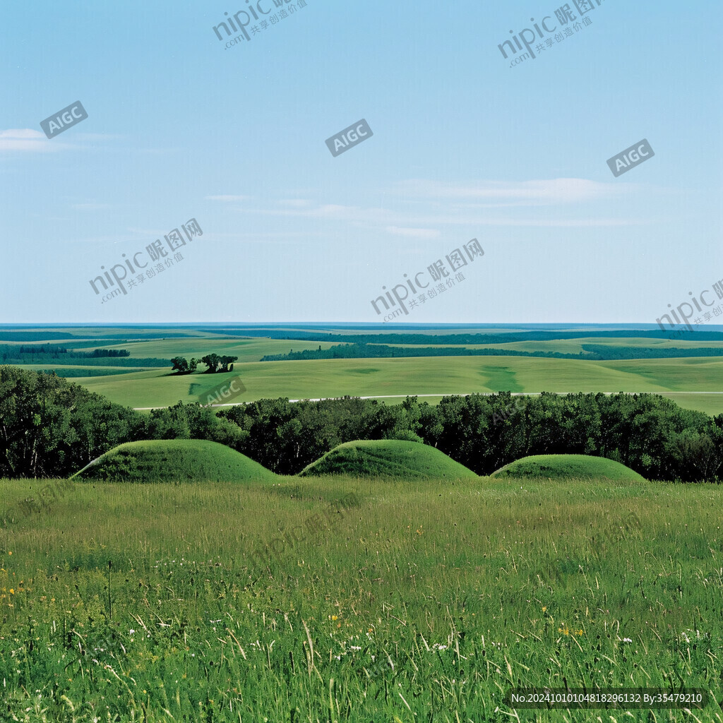 山坡坡地草地