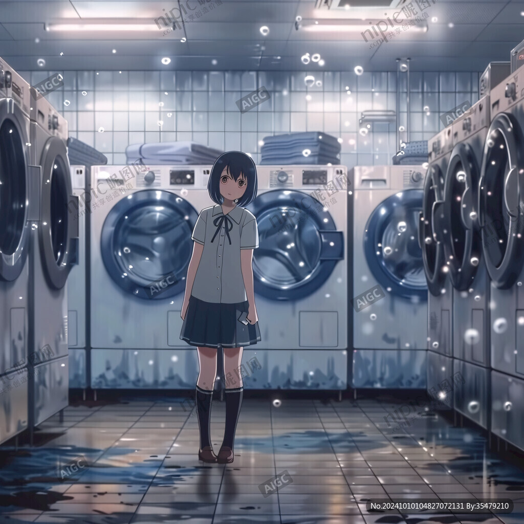 洗衣服插畫