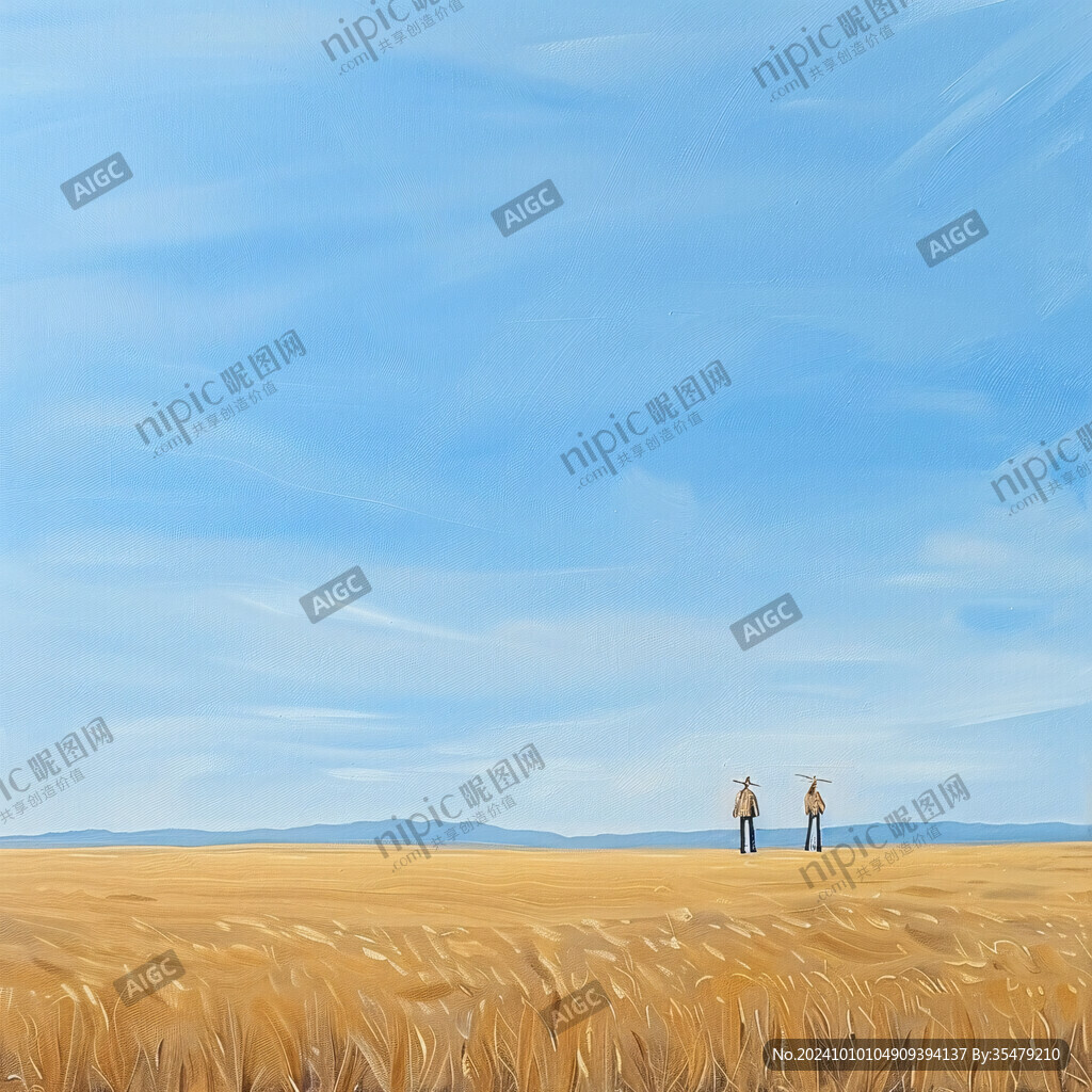 小麥田插畫
