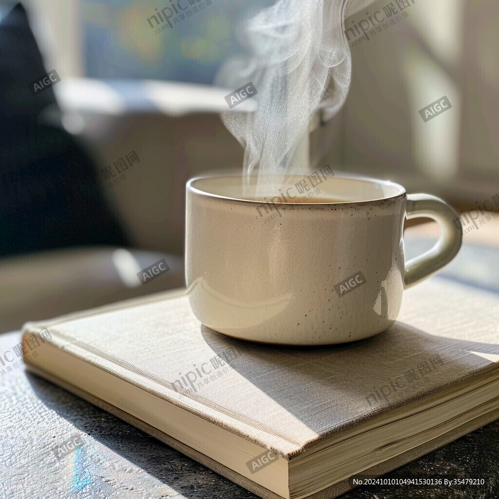 書本咖啡杯