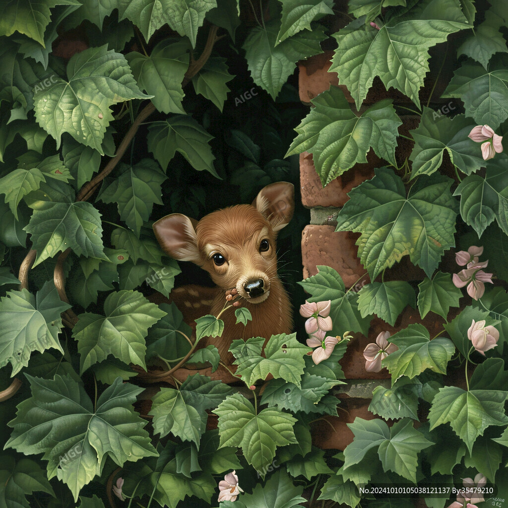 植物動物背景墻