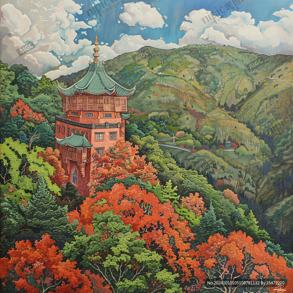 黃鶴樓油畫