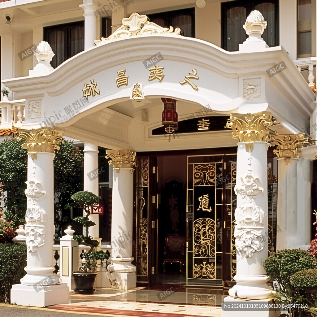 歐式酒店大門
