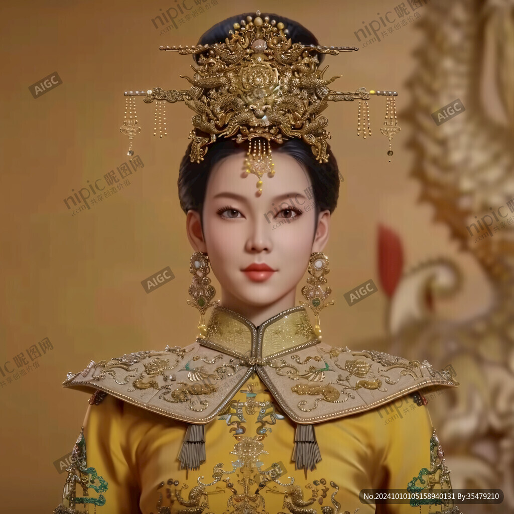 古典宮女模型