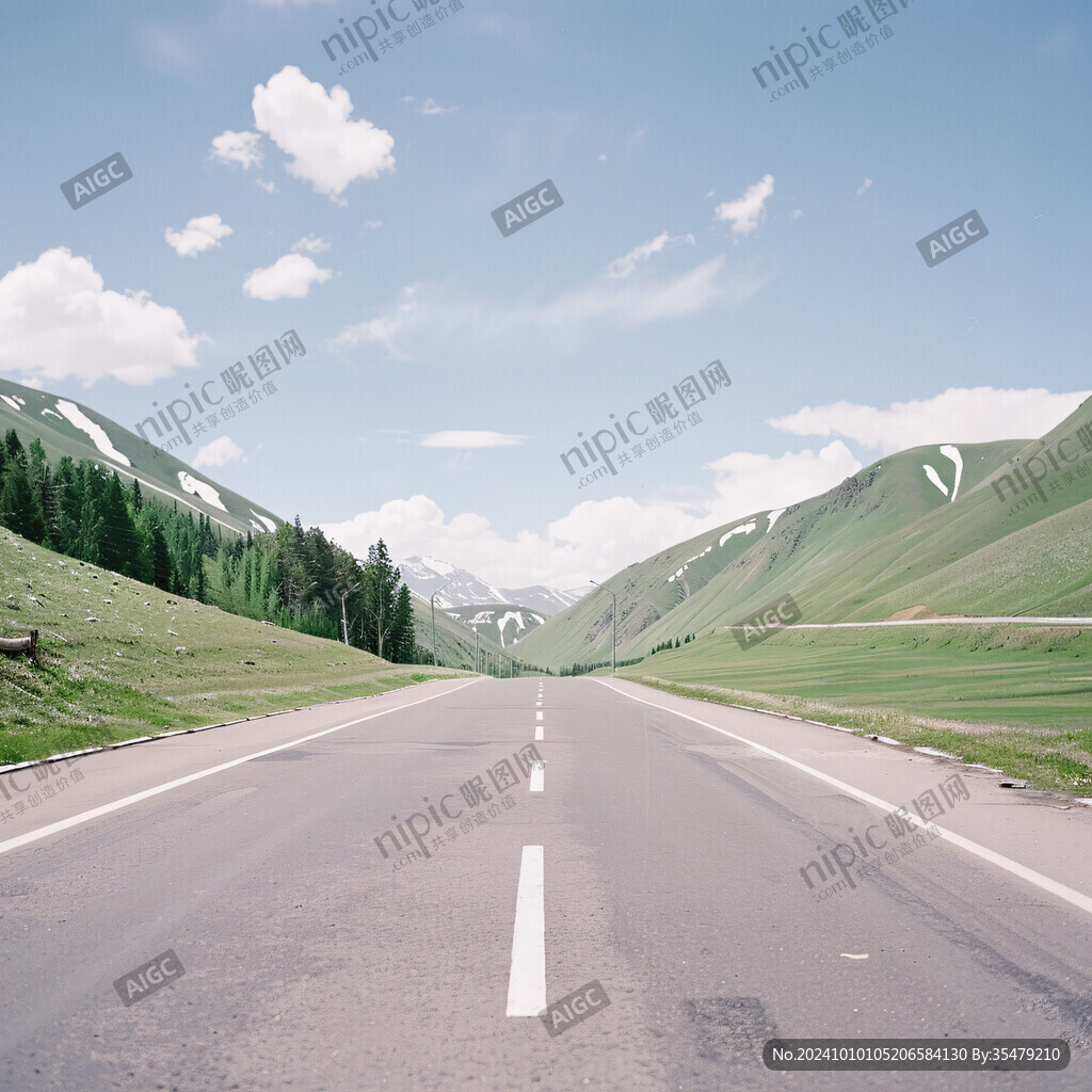 西北山路山脈草地