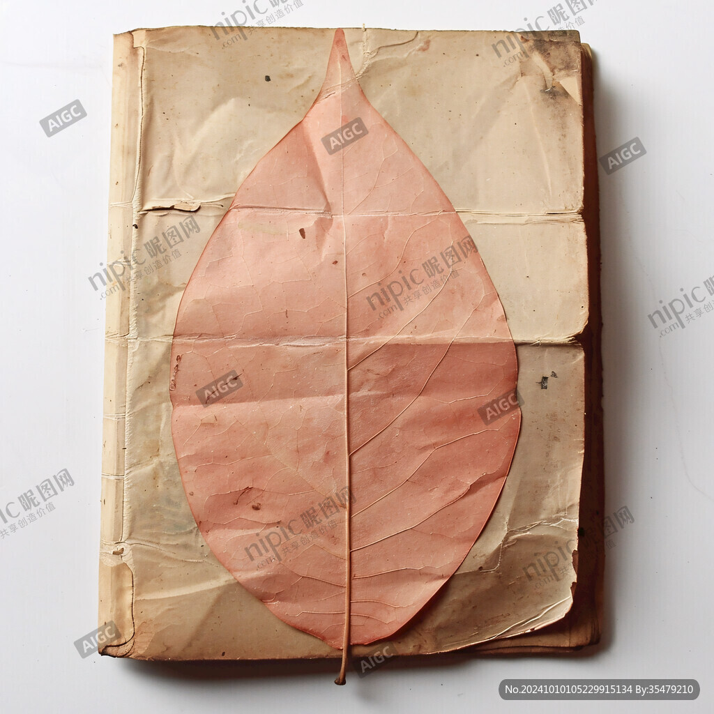 創(chuàng)意手繪樹葉標(biāo)本
