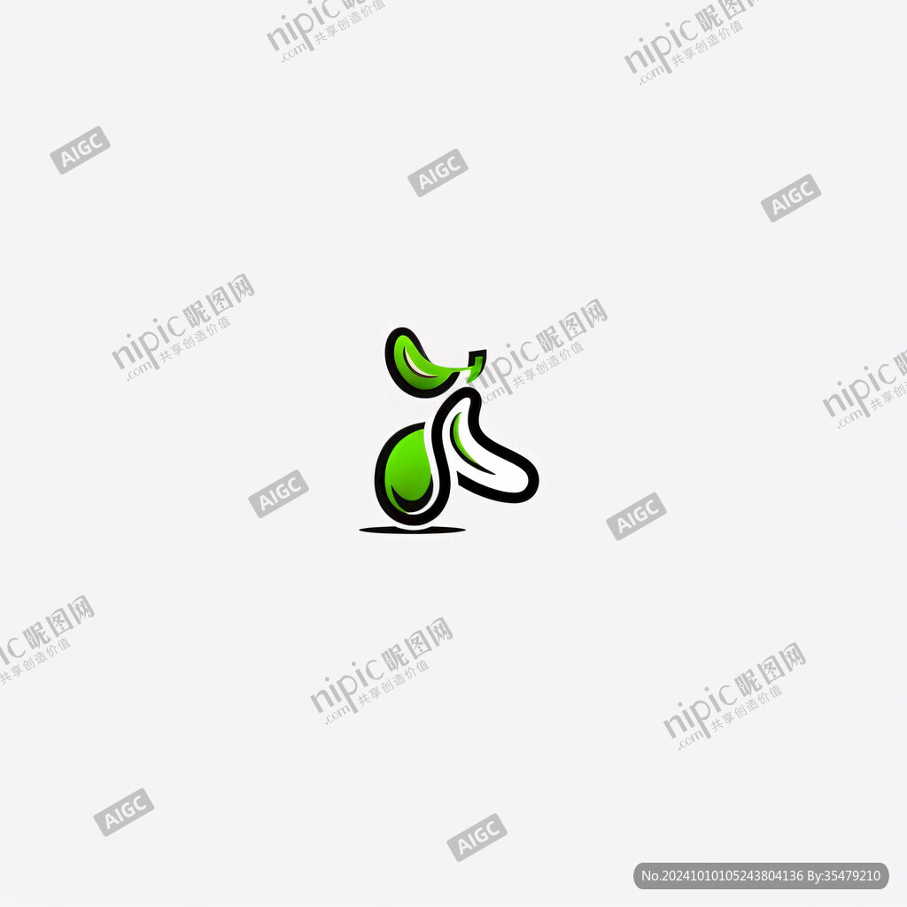 豆芽君標志設計