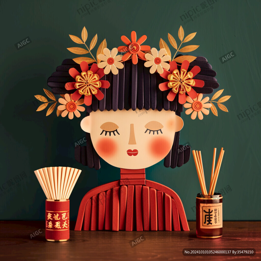 國潮風(fēng)花旦