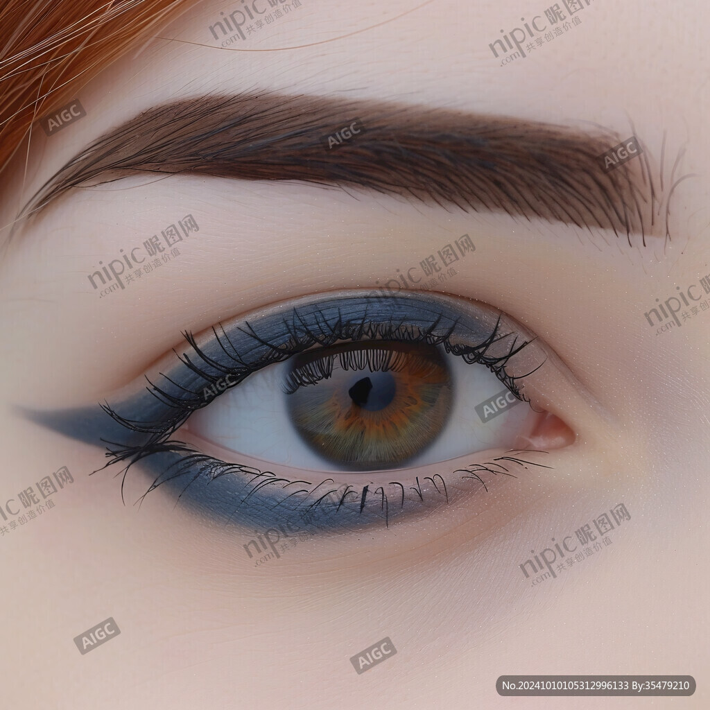 美女眼睛插畫