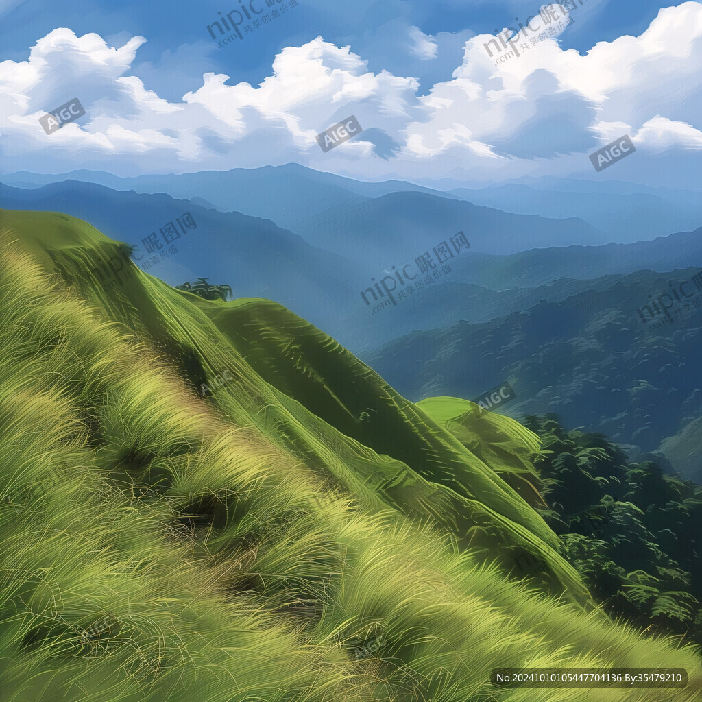 山峰山嶺山坡草場