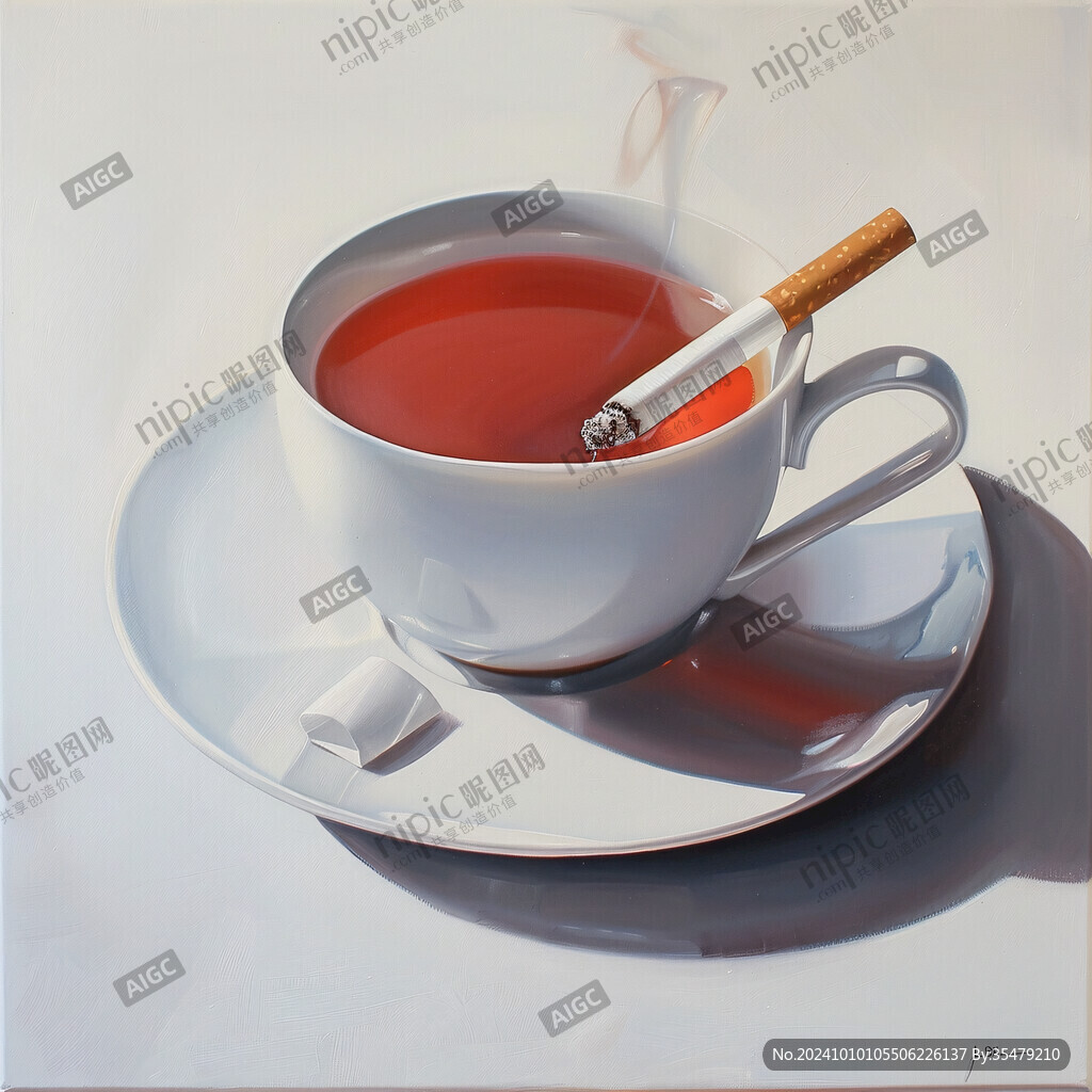 茶杯裝飾畫