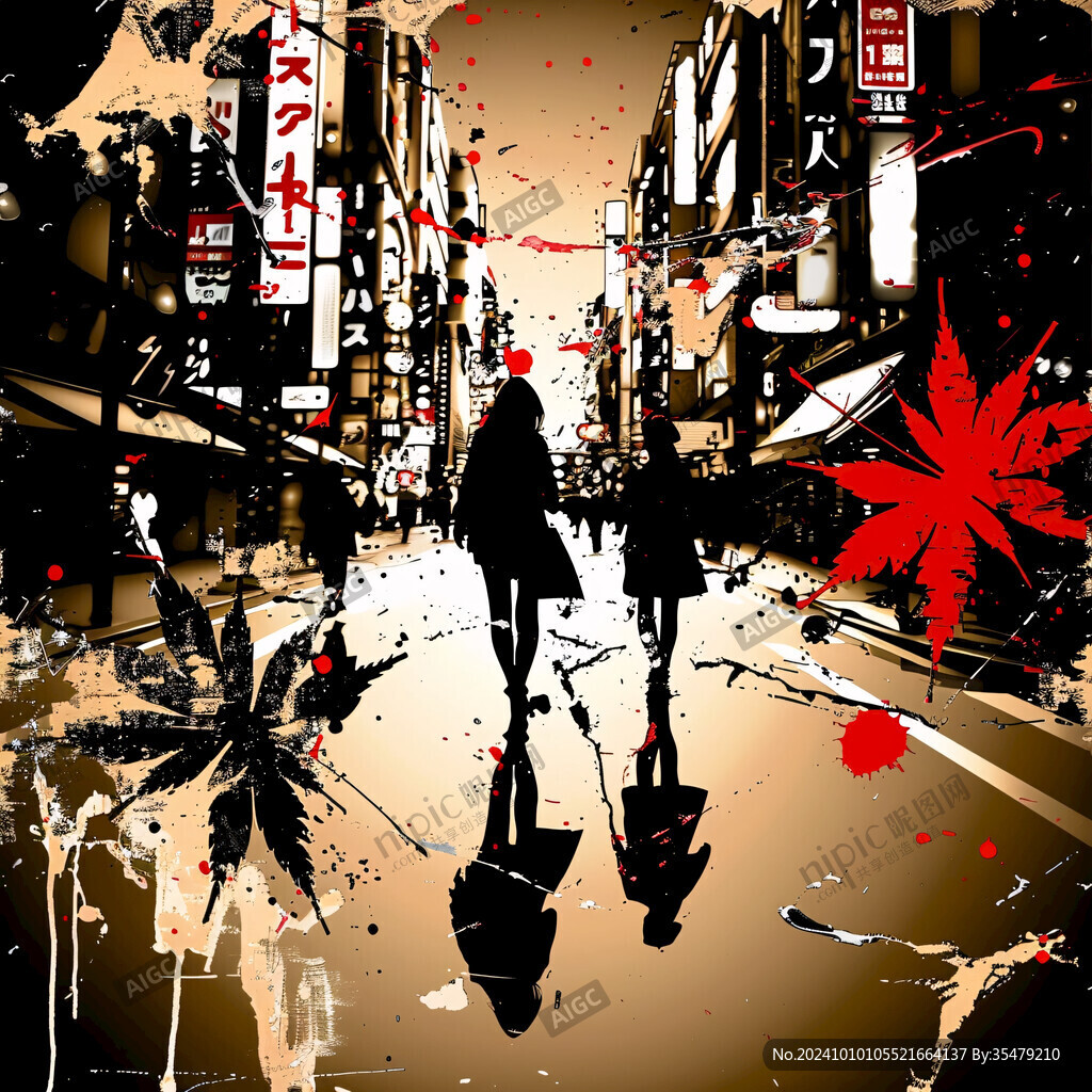 東京時(shí)尚插畫(huà)