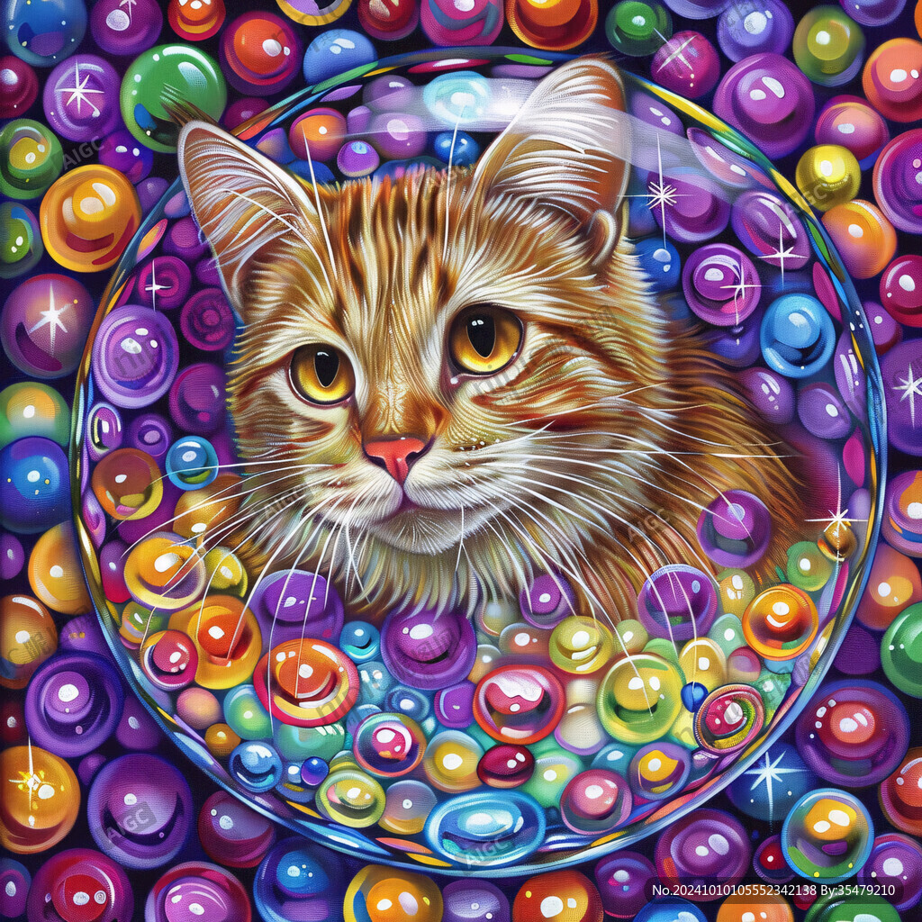 繪畫作品貓插畫
