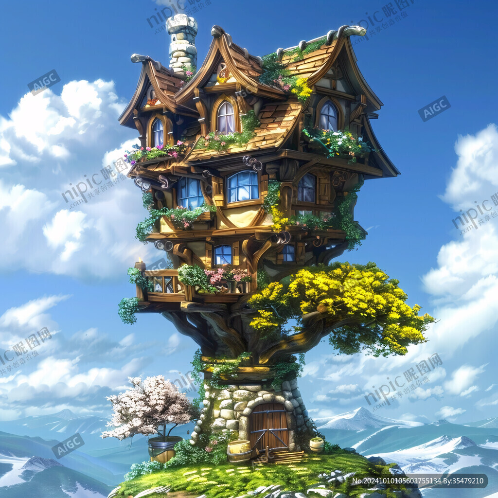 浮游島天空之城