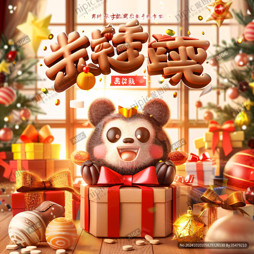中國風(fēng)圣誕熊貓