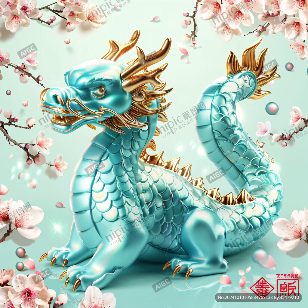 龍年立體裝飾