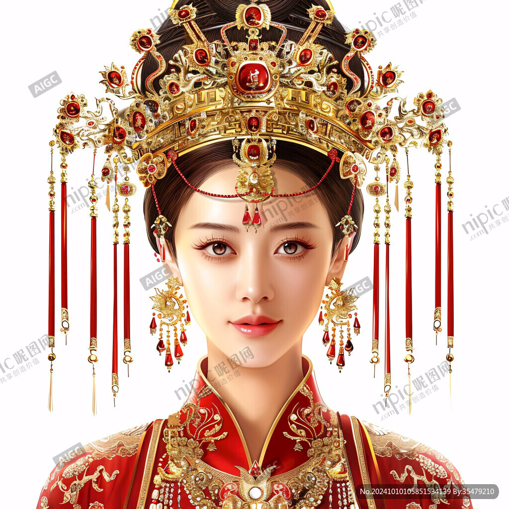 古風(fēng)新娘頭飾