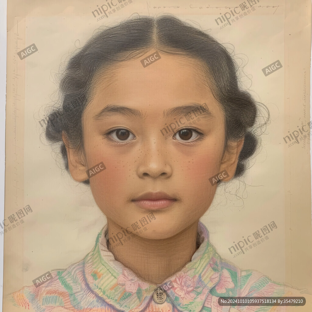 丙烯肖像畫