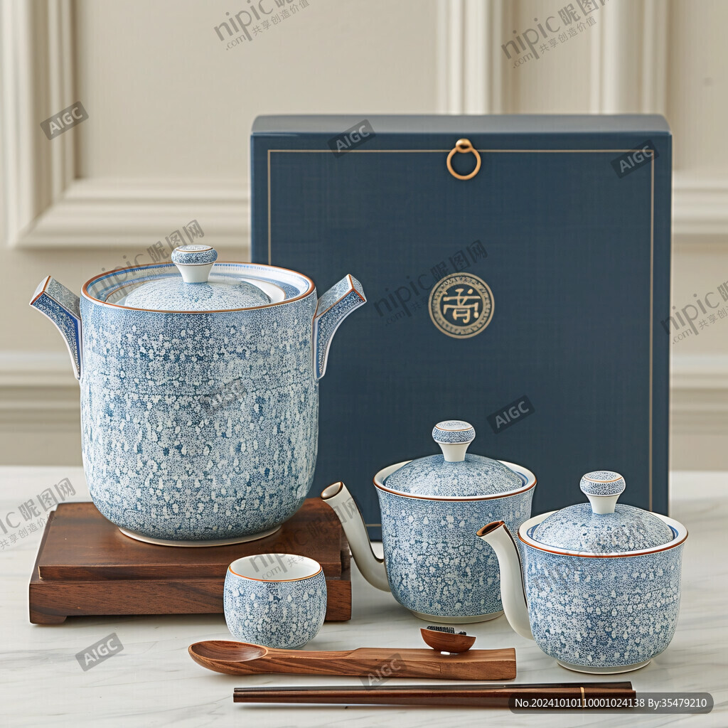 銅錢紋茶具