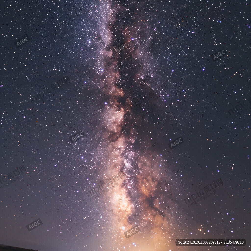 銀河浩瀚太行星空