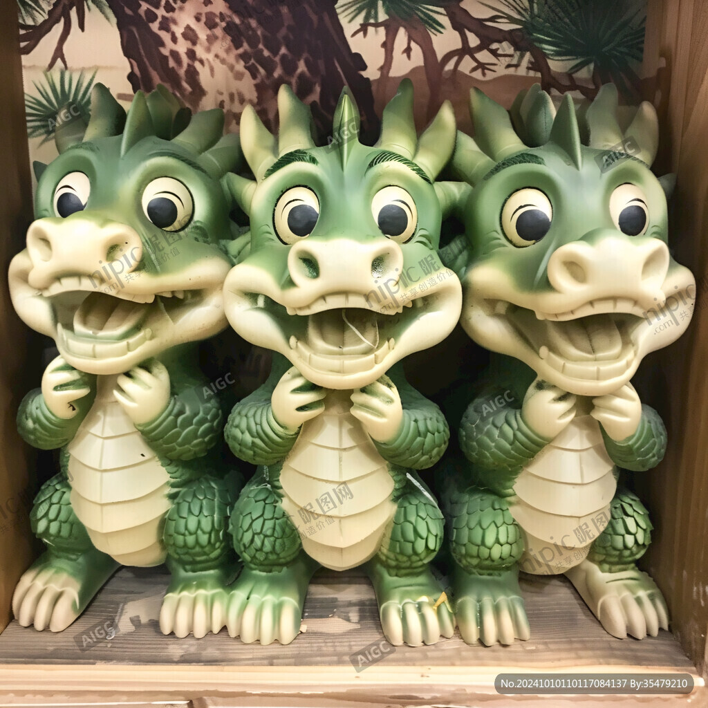 小恐龍雕塑