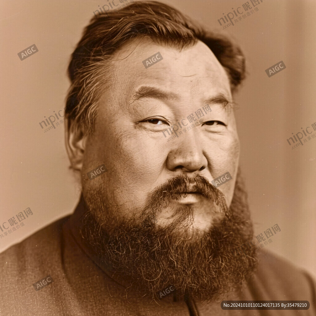 辮發(fā)胡人像