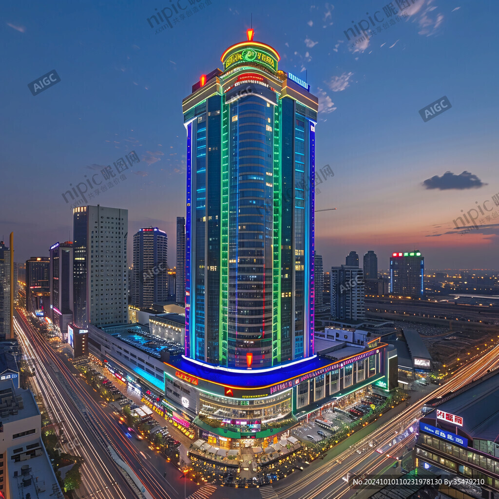 中國城鄉貿易中心夜景