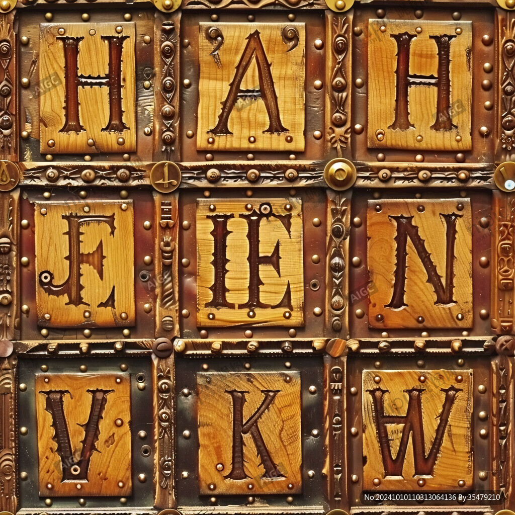 字母木雕圖片