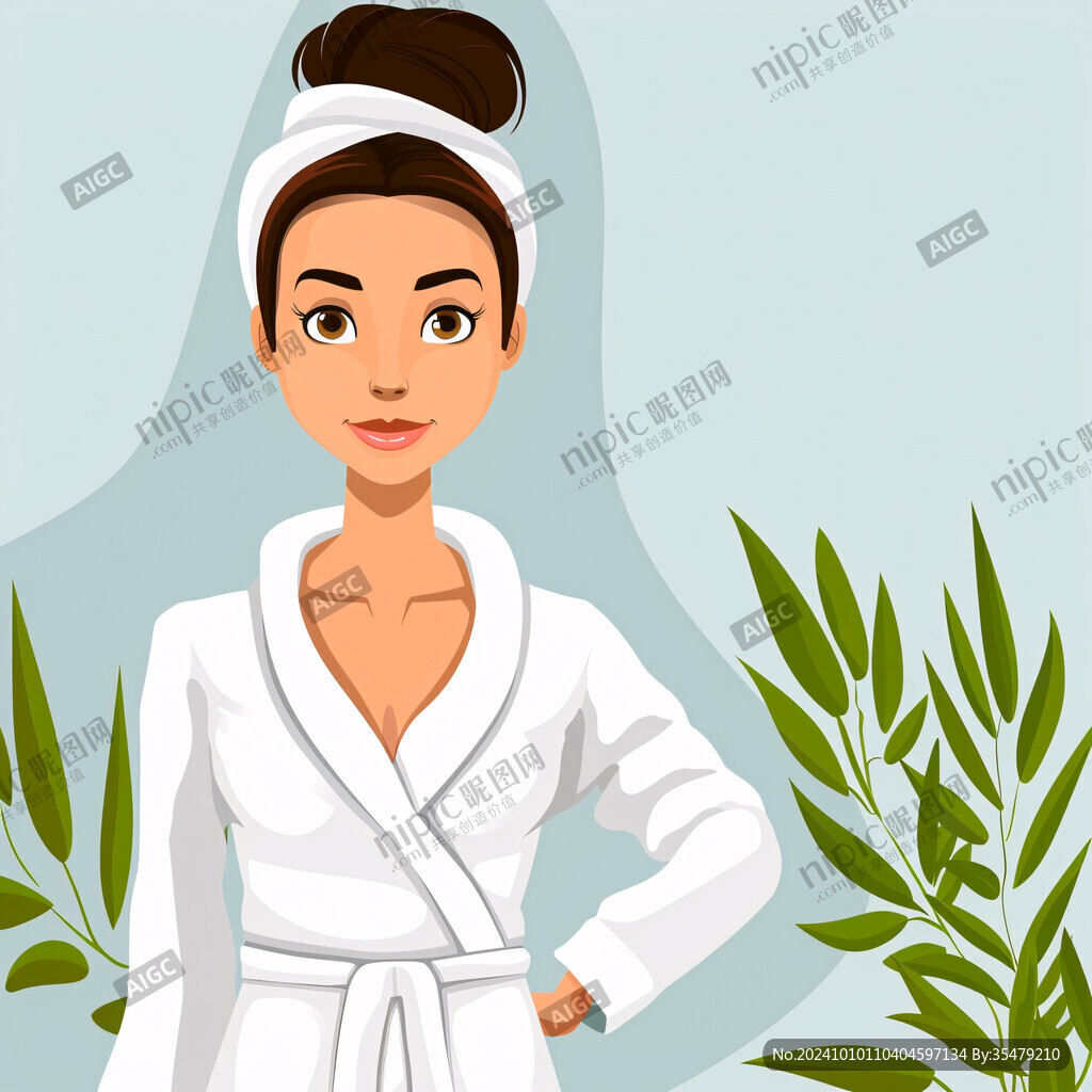 女性醫(yī)生插畫(huà)
