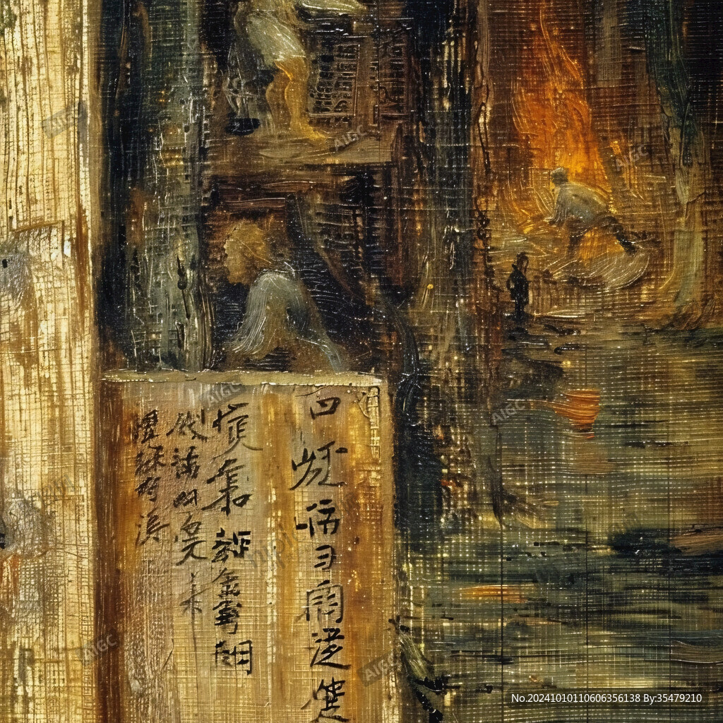 有題字的木化石