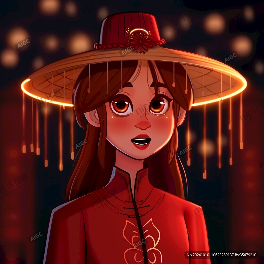 動漫壯族少女
