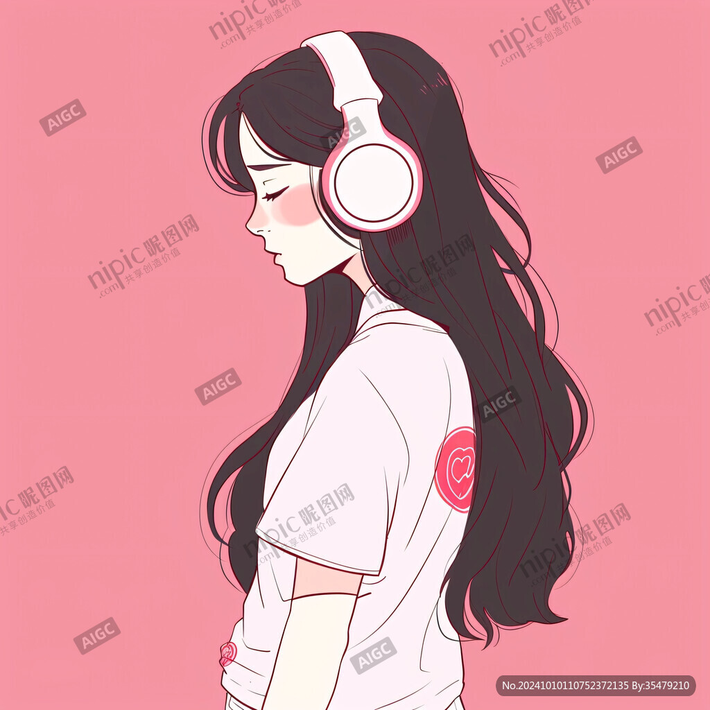 青春風少女插畫