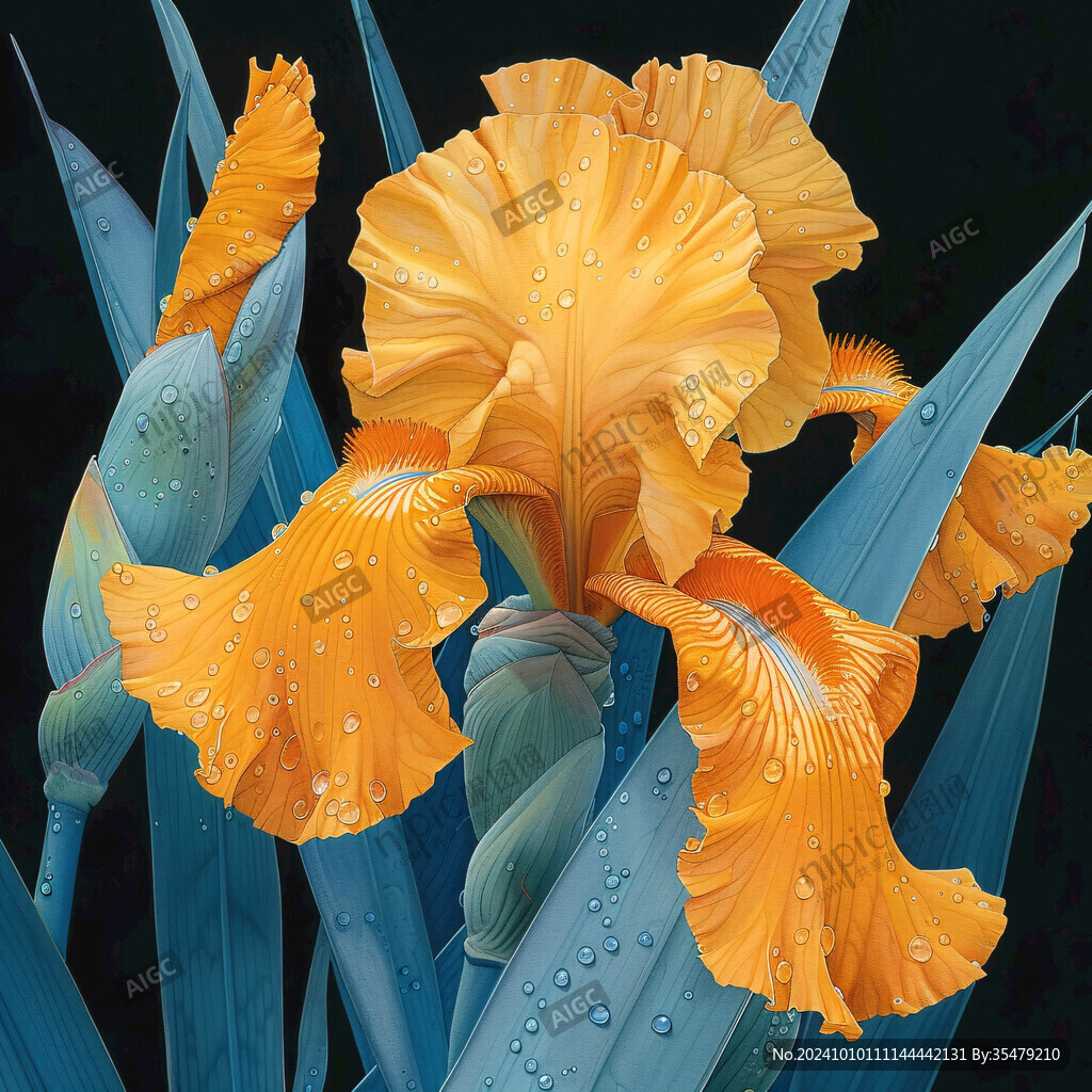 水仙芒插畫