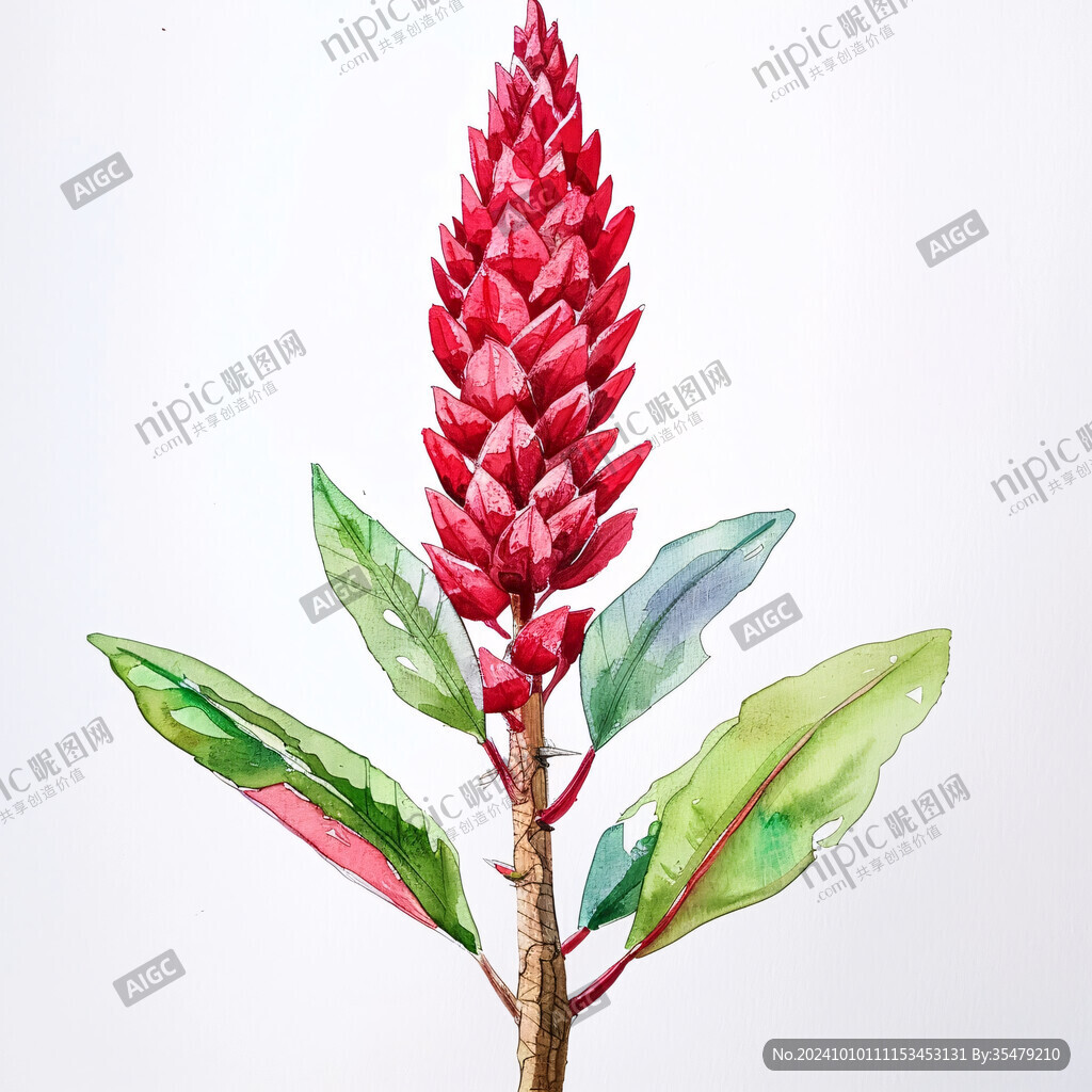 紅色火炬花朵