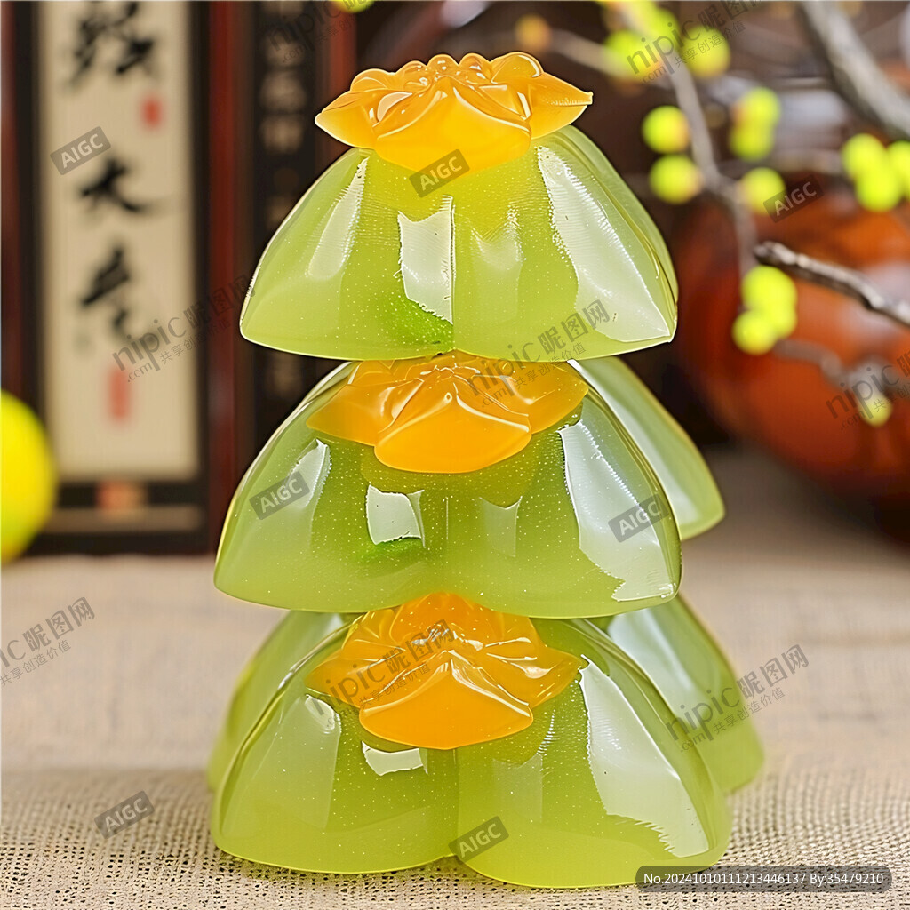 迎客松古法琉璃制品