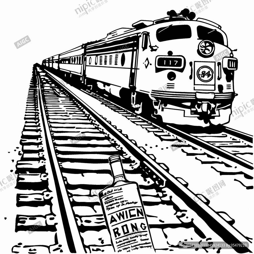 手繪軌道列車