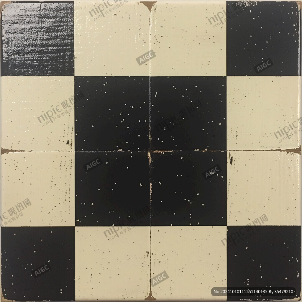 黑白棋盤(pán)格地板磚
