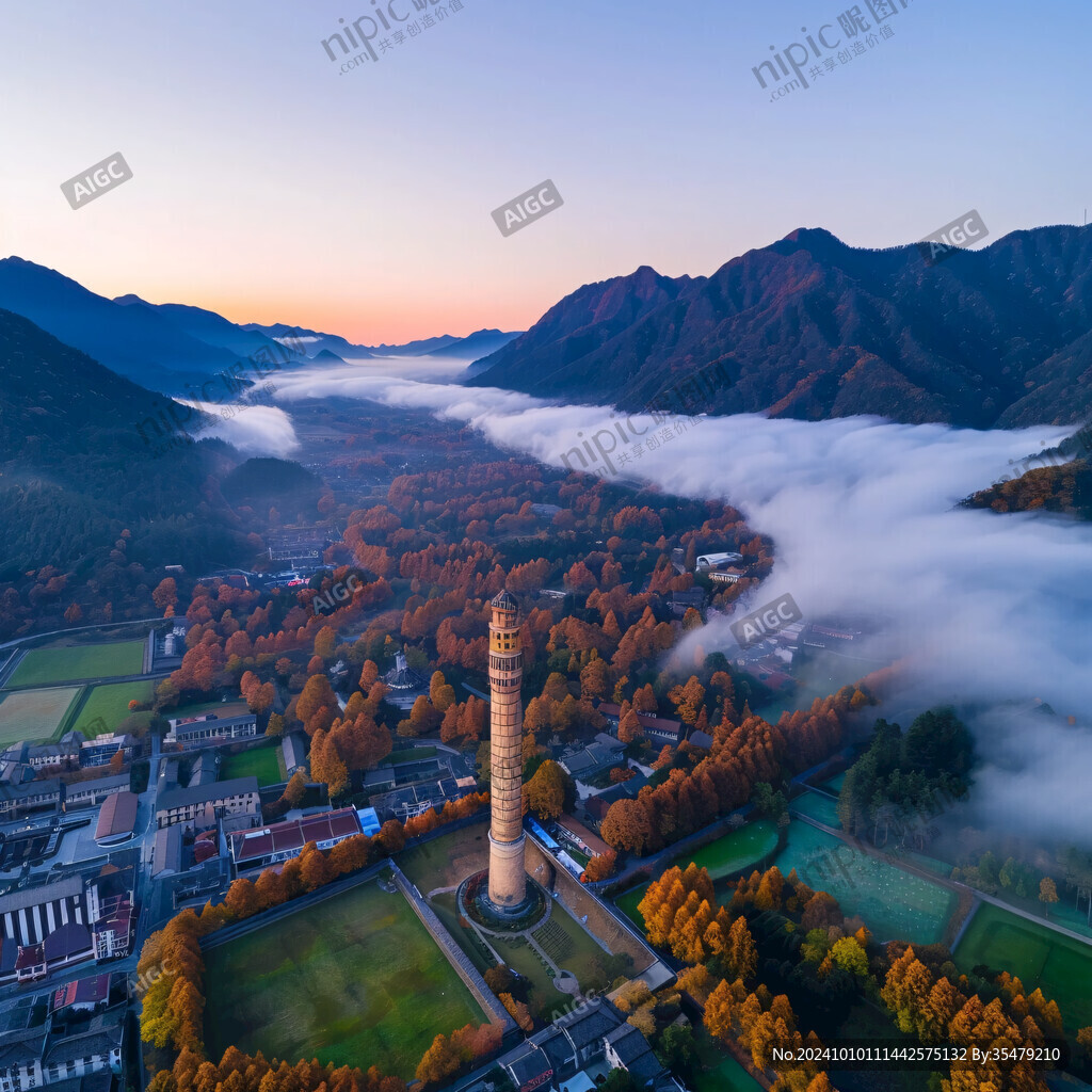 轉(zhuǎn)經(jīng)筒航拍