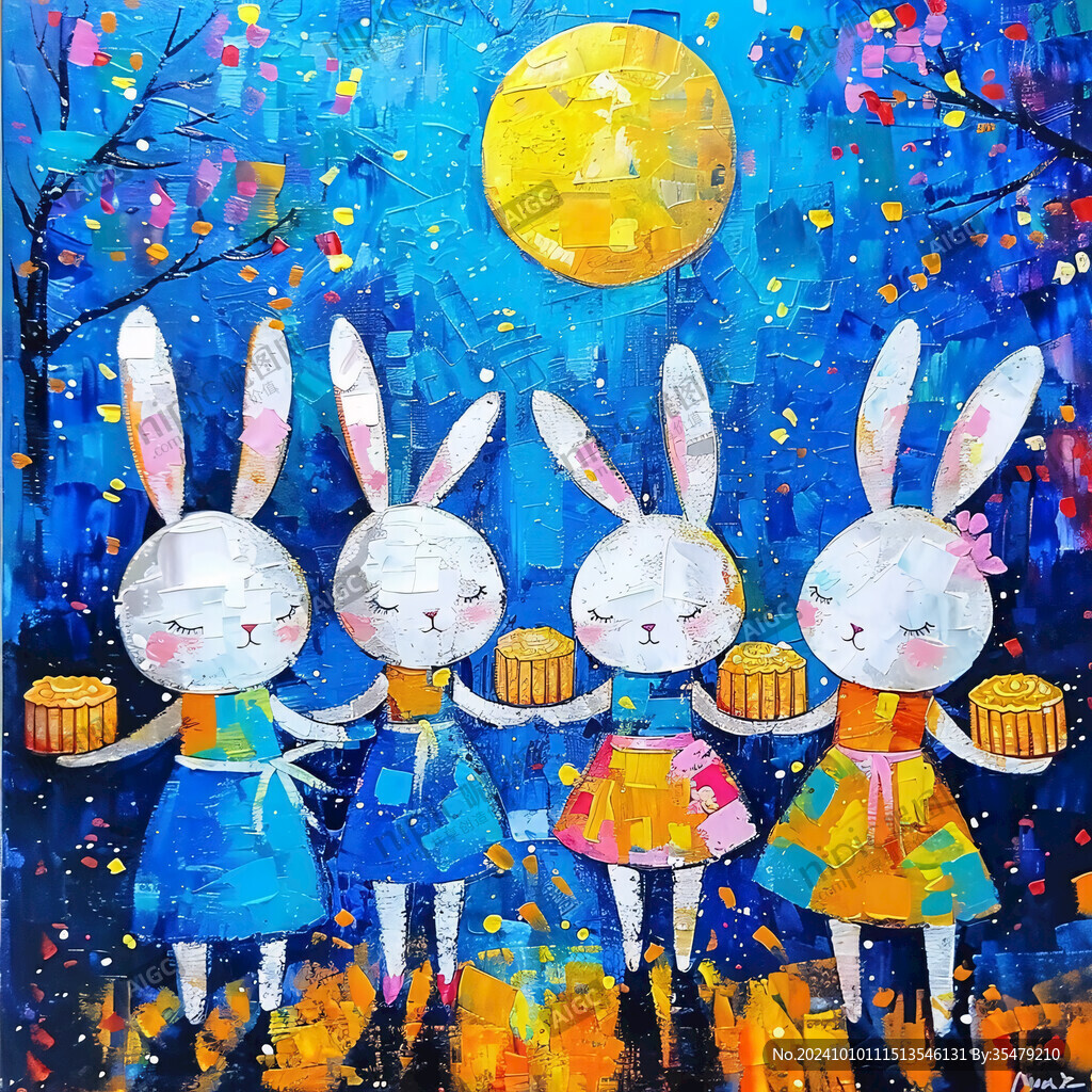 中秋兒童插畫