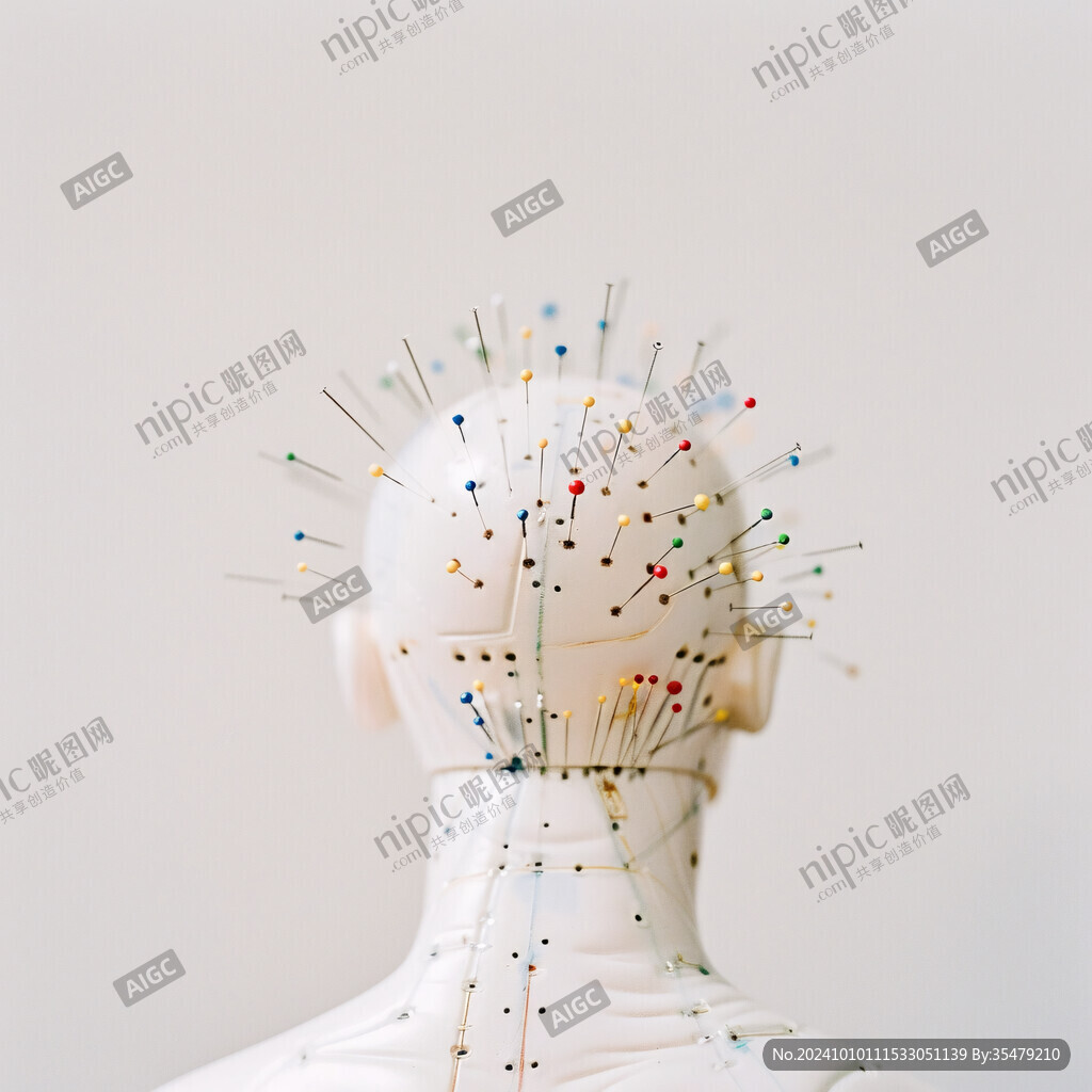 針灸人物針灸場景