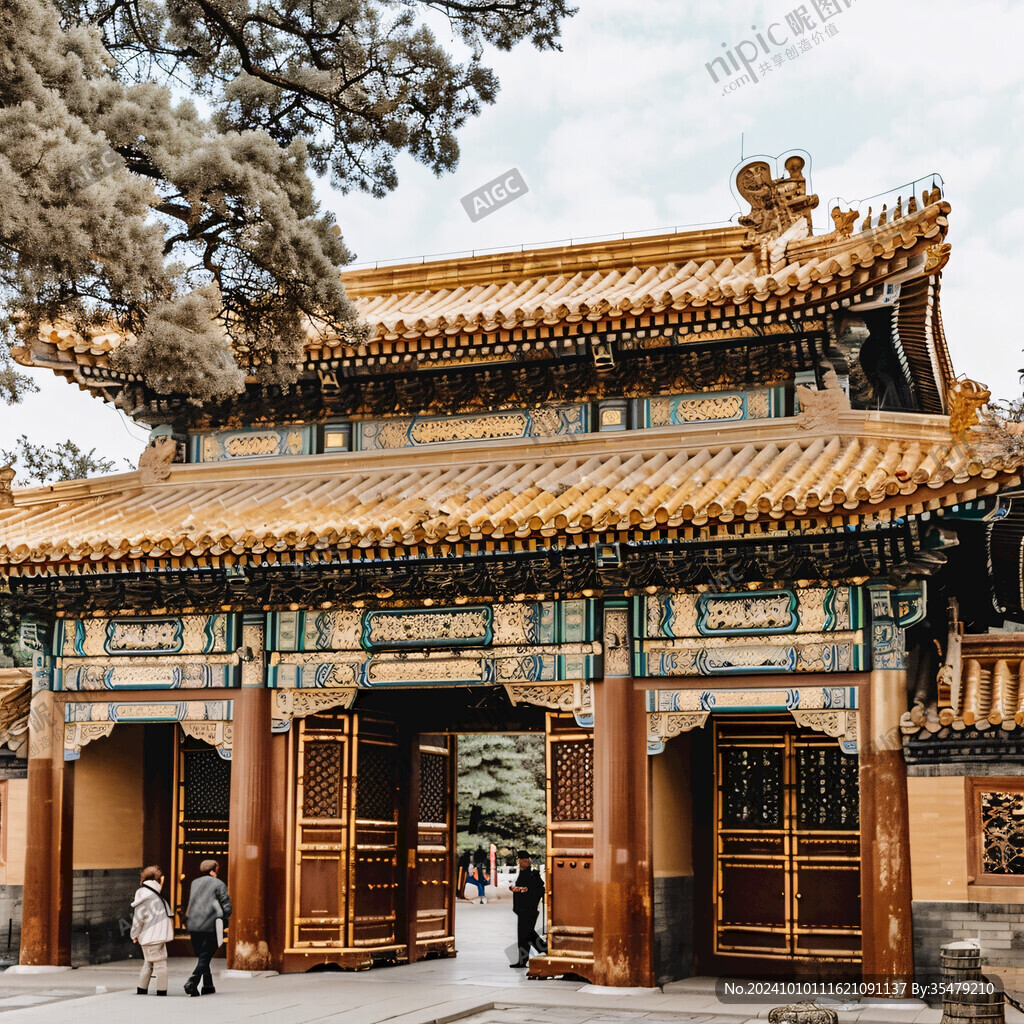 皇家建筑宮門(mén)