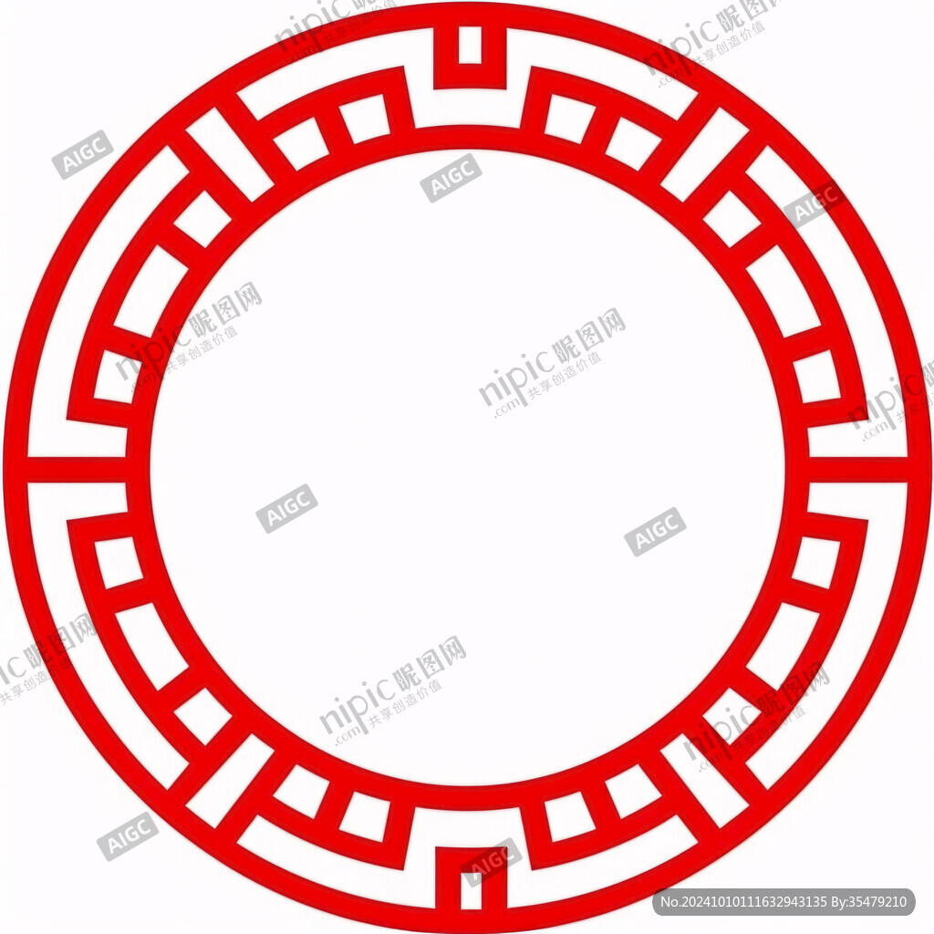 回字圓圈邊框